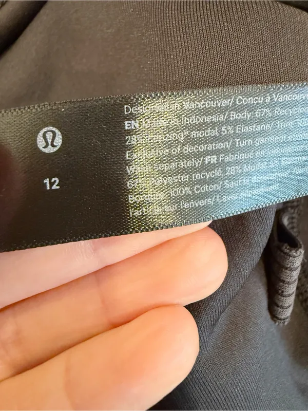 LULULEMON Ribbed Softstreme Slim-Fit Tank Dress in Black size 12 - Image 7