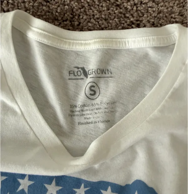 Flo Grown White Cropped Tee - Image 2