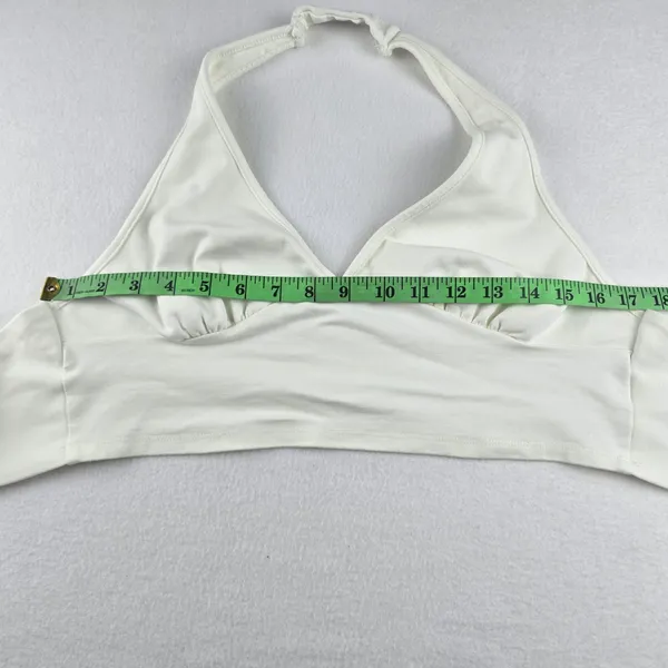 Altar'd State -1645 White Halter Top Back Tie Sleeveless Crop Top‎ - Size Large - Image 7