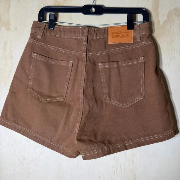 Princess Polly Brown‎ Twill High Rise Workwear Shorts Women’s Size 6 Casual - Image 6