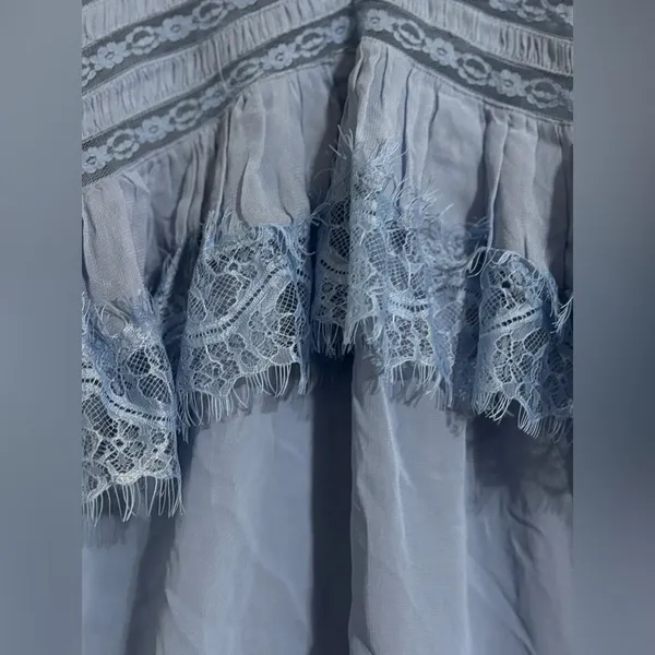 Free People Light Blue Kiki Slipdress Sz M - Image 6