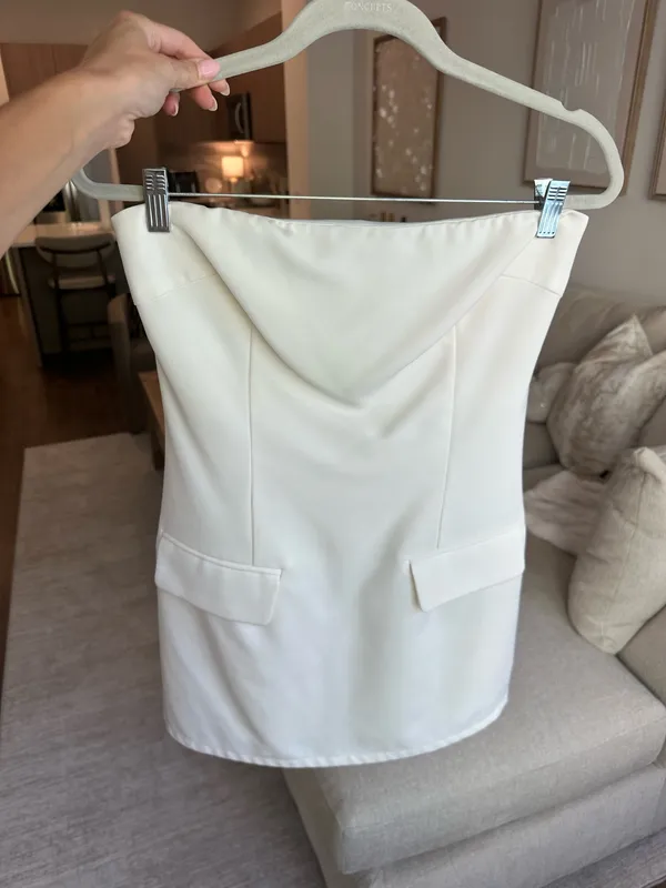 Superdown White Mini Dress - Image 5