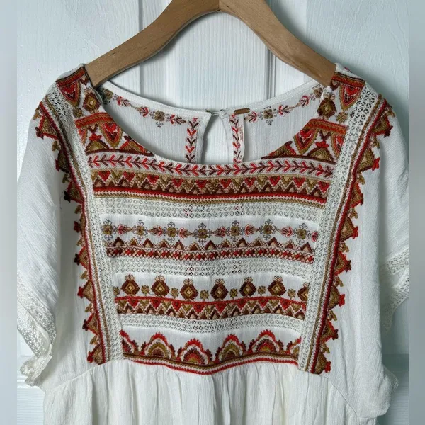 Free People Sunrise Wanderer Mini Dress M - Image 10