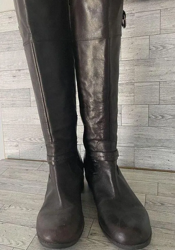 Bandolino Cavanna Women 8.5M Brown Knee High Boot 0611 Classic Equestrian Tall - Image 5