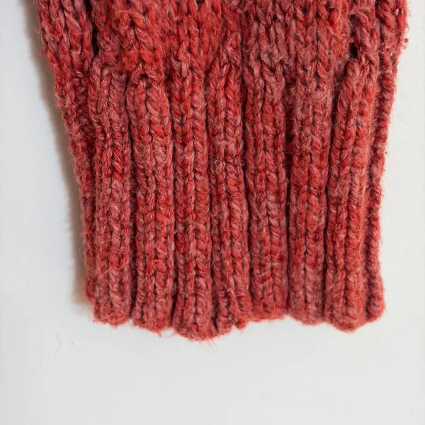 American Eagle Red Open Knit Cotton Sweater Size Small Boho Scoop Neck - Image 2