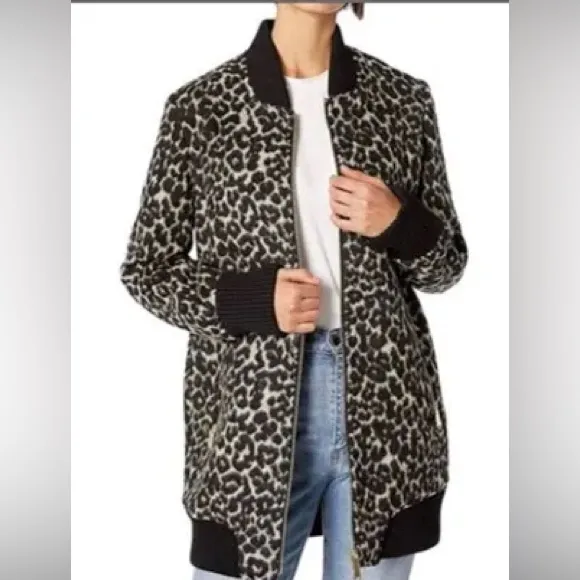 Sam Edelman Black and White Leopard Jacket - Image 2
