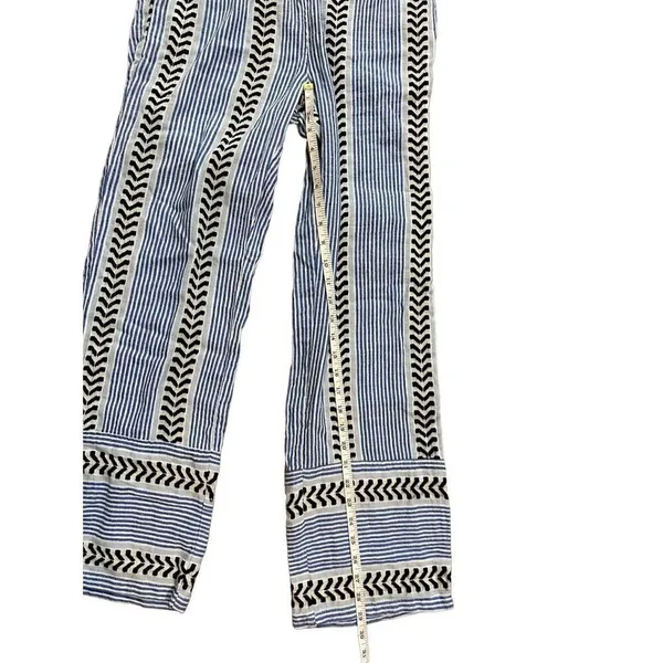 Lemlem Kesiti Strapless Jumpsuit blue‎ print ruffle top sz small - Image 5