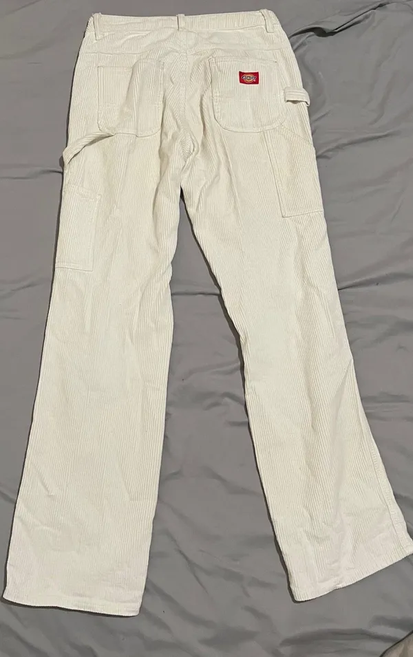 Dickies Cream Corduroy Carpenter Pants - Image 7