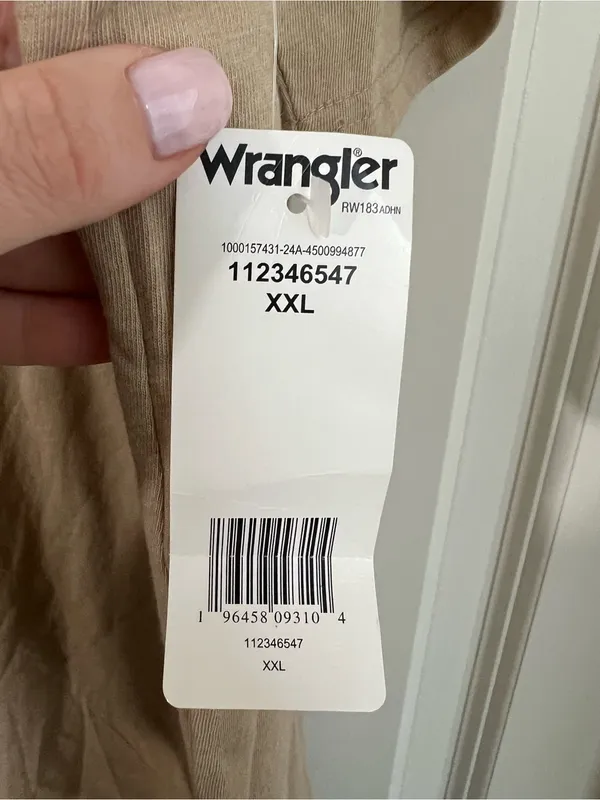 Wrangler Tan Graphic Logo T-Shirt - Image 3