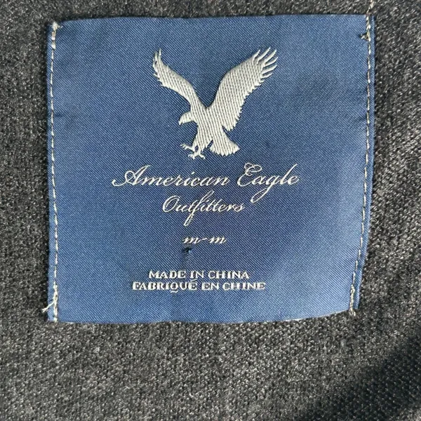 American Eagle Outfitters Gray Long Sleeve Scoop Neck‎ Top Women M Medium - Image 4