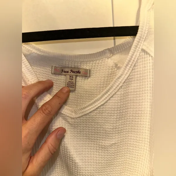 NWOT Free People Santa Clara Thermal In White - Image 7