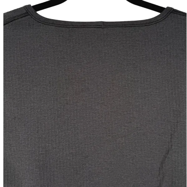 Lululemon Womens Ebb to Street Long Sleeve Shirt Ribbed Cropped Top‎ Black Sz 12 - Image 8