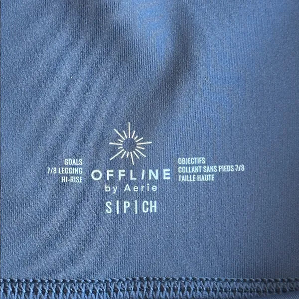 NWOT Offline by Aerie Navy 7/8 Hi-Rise Leggings size S - Image 2
