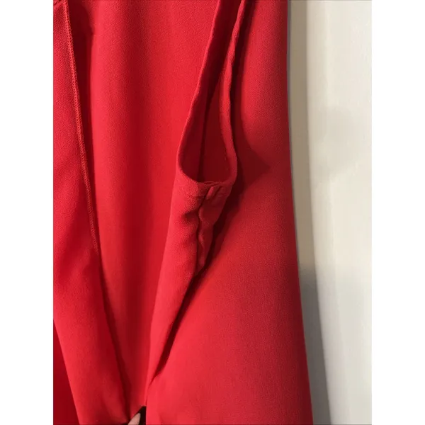 Iwollence XL Red Sleeveless Blouse Layered Chiffon Career Party Top - Image 6