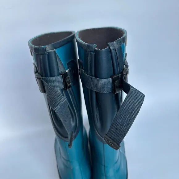 BOGS Women's Size 6 Amanda II Tall‎ Rain Boot Teal Blue Outdoors Gardening Farm - Image 6