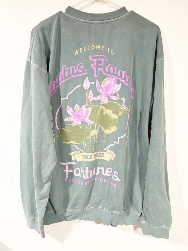 Urban Outfitters Green Plant Psychic Pullover Crewneck Sweatshirt Small Medium - Image 4