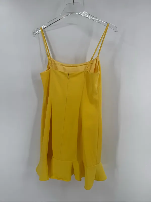 Lovers + Friends Teddy Mini Dress in Lemon‎ size small - Image 4
