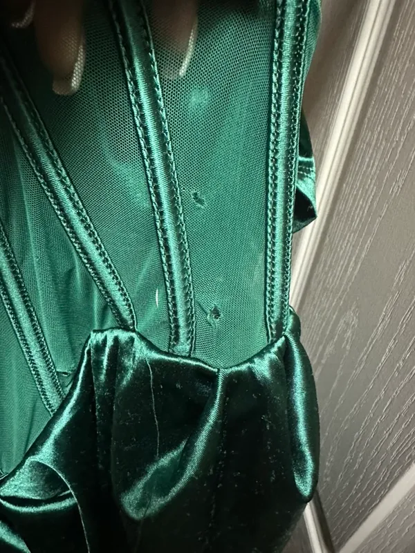 Windsor Lo Formal One-Shoulder Satin Corset Dress - Image 7