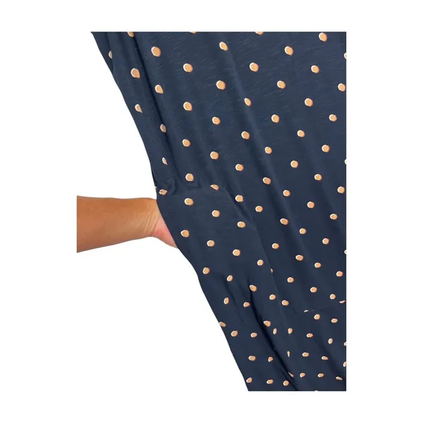 J Jill Midi Dress Womens Large Petite Blue Polka Dot Sleeveless Soft V Neck Boho - Image 4