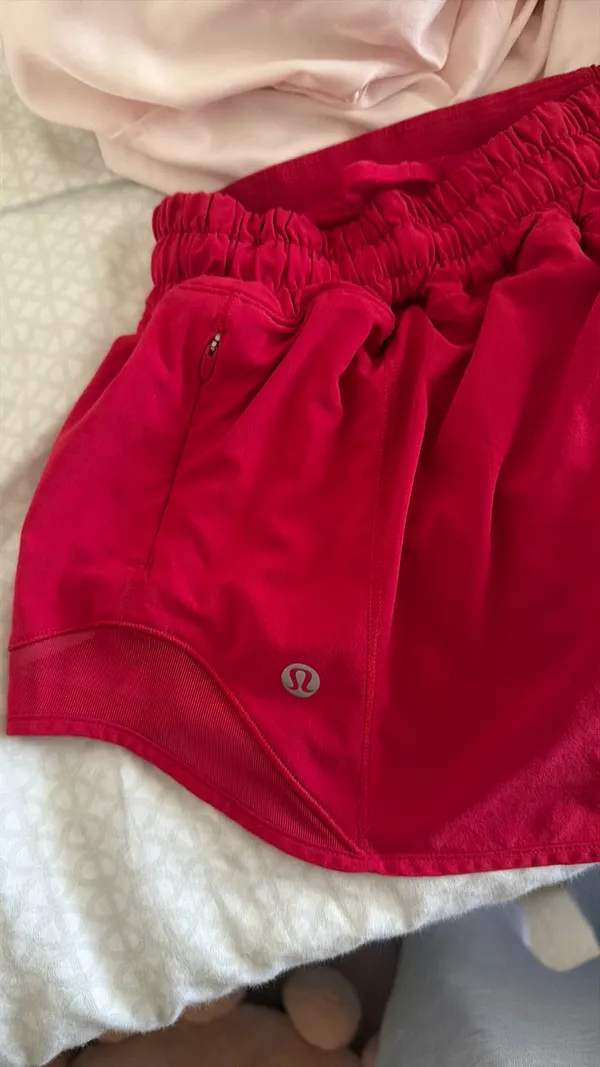 Red Lululemon Hotty Hot Shorts 2.5" - Image 5