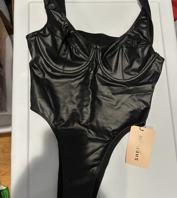 SheIn BAE Leather Bodysuit - Image 3