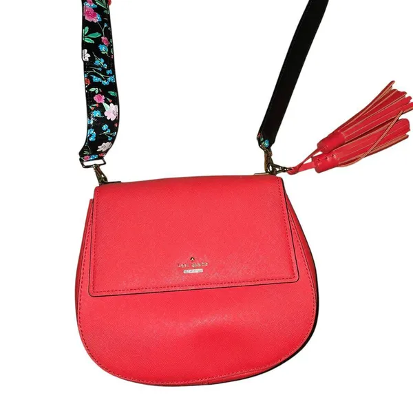Kate Spade Red Cameron‎ Byrdie Saddle Bag - Image 2