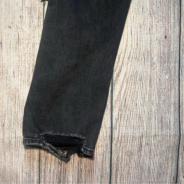 Abercrombie & Fitch Womens 27 Faded Black Ultra‎ High Rise Straight Ankle Jeans - Image 9