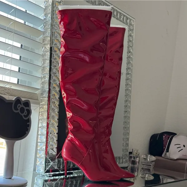 Jessica Simpson patent leather boots - Image 12