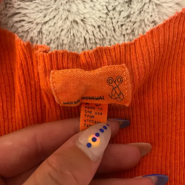Urban Outfitters orange renewal tank- medium - Image 2