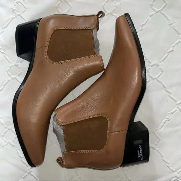 Blondo Waterproof Tan Ankle Pointed Toe Leather
Boots(Size 8.5M) - Image 12