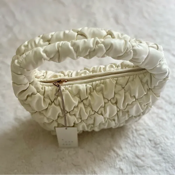 A New Day Cream‎ Quilted Clutch Handbag NWT - Image 2