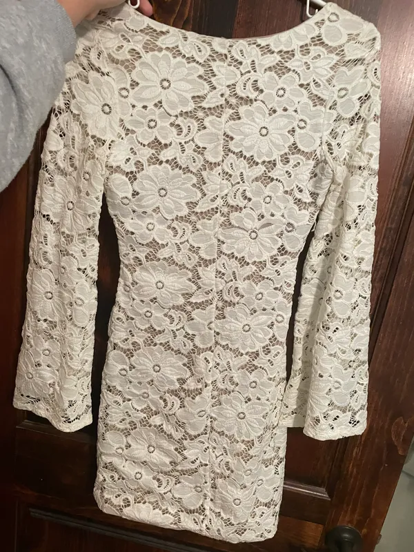 White Lace Dress - Image 2