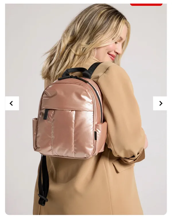 Calpak luka mini backpack in rose gold Pink - Image 2