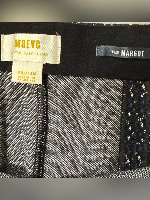 Maeve from Anthropologie The Margot Kick-Flare Cropped Pants: Argyle Edition - Image 5