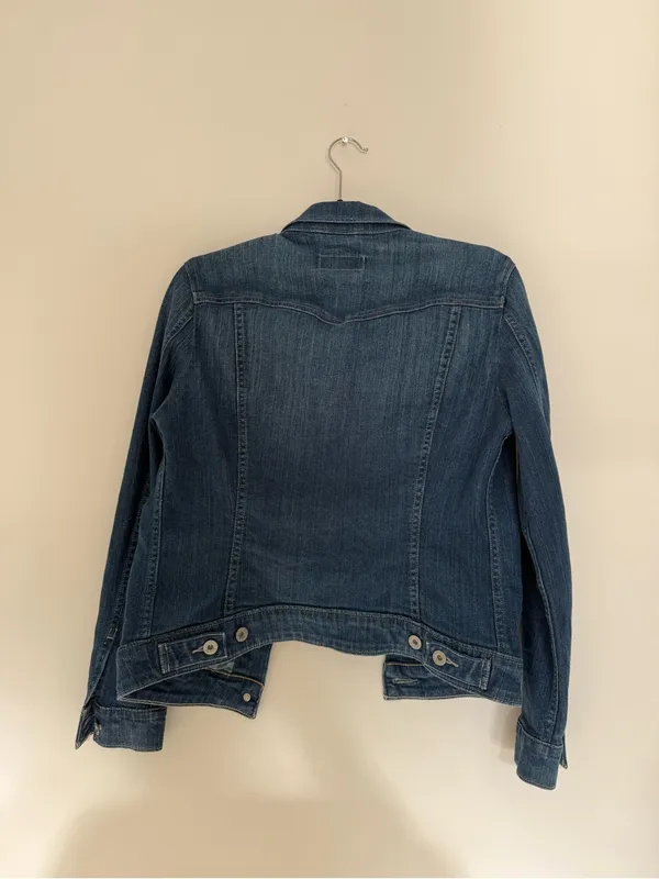 Levi's Dark Blue Denim Jacket - Image 4
