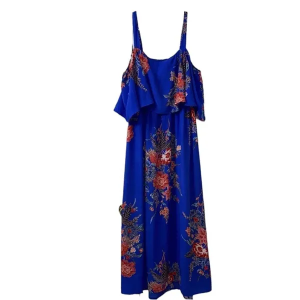 Ripe Off Shoulder Floral Print Maternity Dress(Small) - Image 2