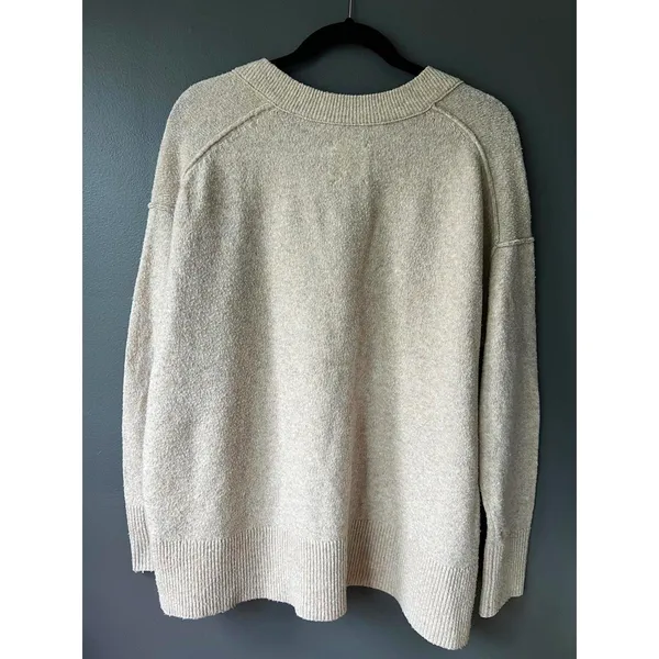 Aerie Beige V-Neck Sweater Size S/P - Image 7