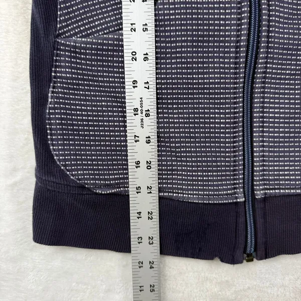 Lululemon Scuba Hoodie Full Zip Jacket Black White Micro Dot Print Size 4 - Image 12