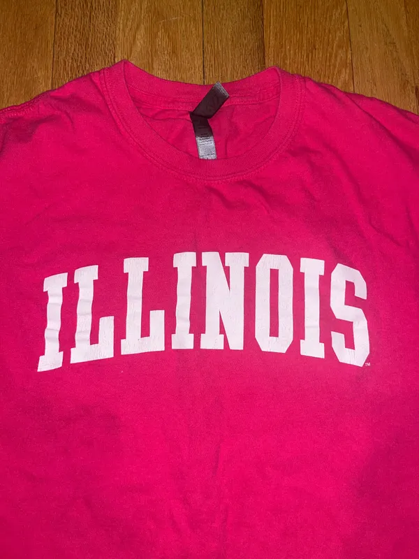 Ouray Hot Pink Illinois Fighting Illini T-Shirt - Image 2