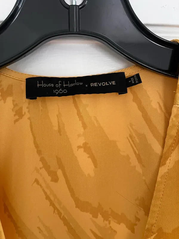 House of Harlow 1960 x Revolve Yellow Plunge Dress - Image 6