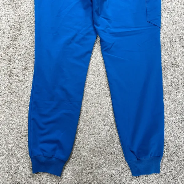 Figs Women’s High Waisted Zamora Jogger Scrub Pants Pull On in Royal Blue MT - Image 8