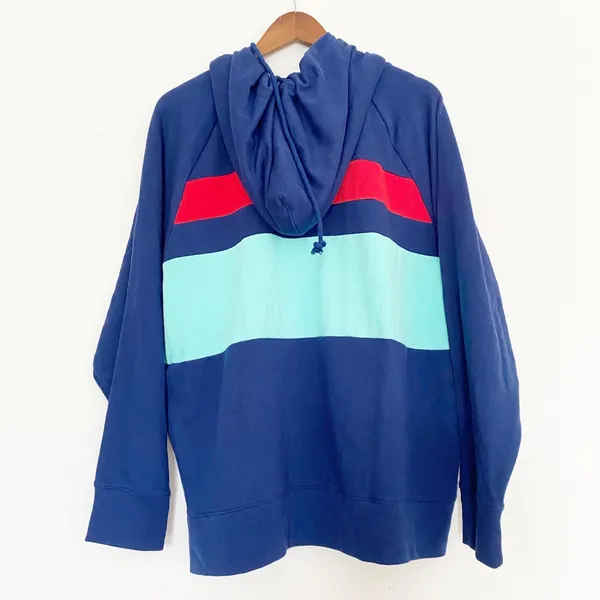 NWT 90s Inspired Levi's Striped Zippered Hoodie Jacket Striped XXL - Image 6