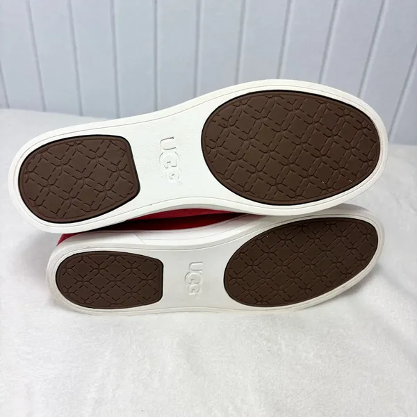 UGG Karine Tango Red (TNGO) Suede Wool Women Sneaker 1015044‎ Size 9 - Image 9
