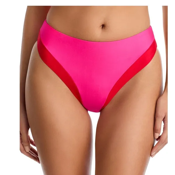 AQUA Swim Fuchsia Red Colorblock Underwire Bikini Set L FCH-1559H FCH-1623F - Image 3