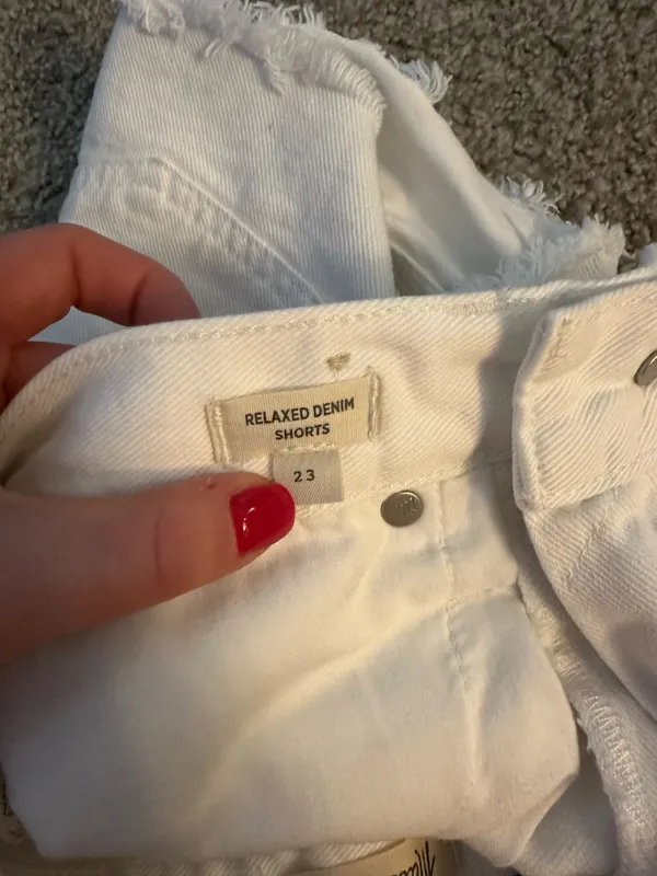 Madewell White Denim Shorts  - Image 4