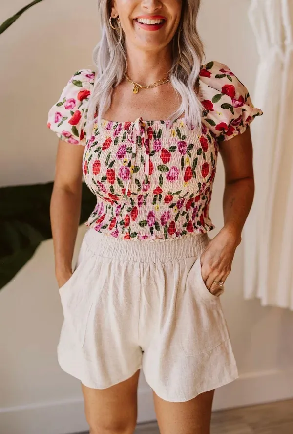 The Clothing Exchange Company Bouquet Smock Top - Image 2