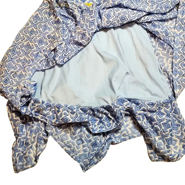 Altard State Dress Blue White Crossed Back sz M Cottagecore Coquette Dollette - Image 5