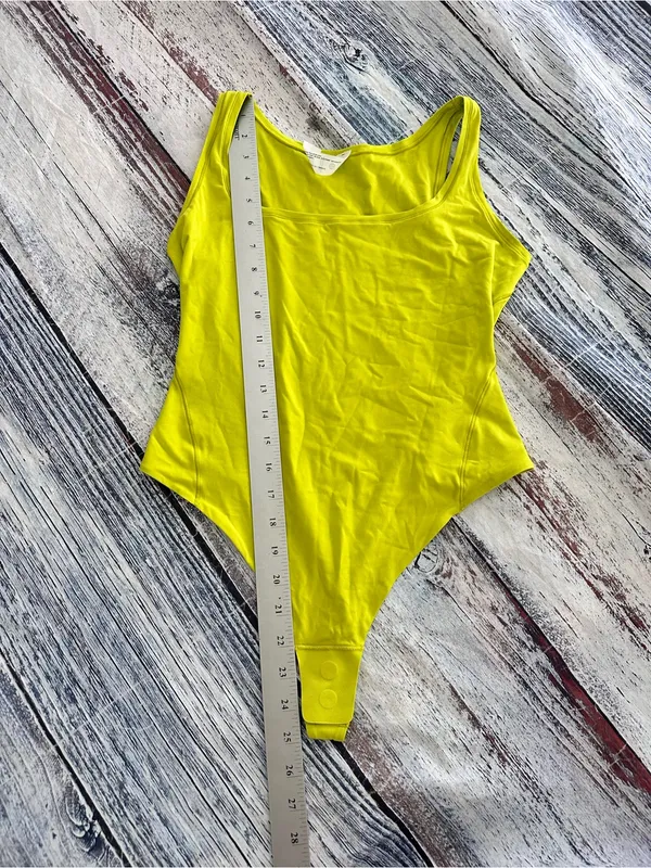 Lululemon Wundermost Ultra-Soft Nulu Square-Neck Sleeveless Bodysuit Lichen Lime - Image 10