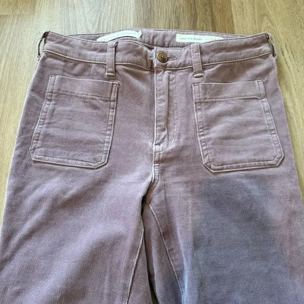 Pilcro And The Letterpress Mauve Straight Leg Pants - Image 2