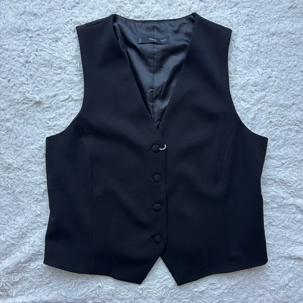 Mango Black Vest Size Large - Image 5